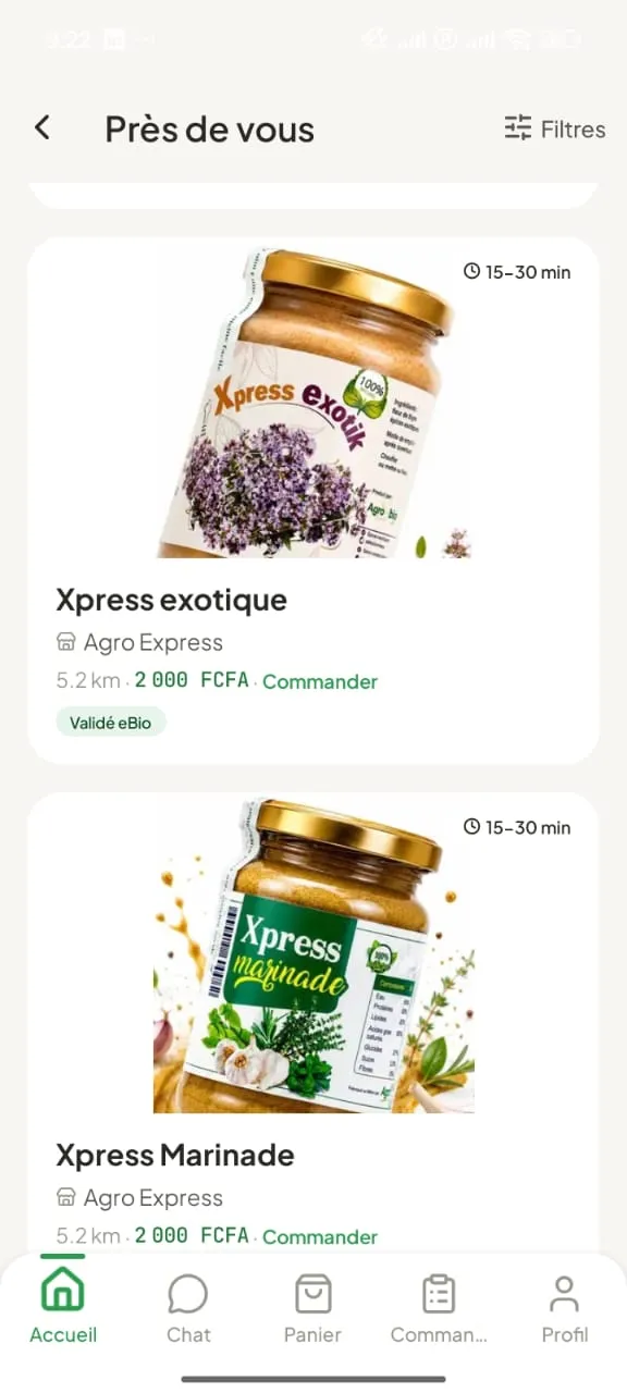 Les produits près de vous 